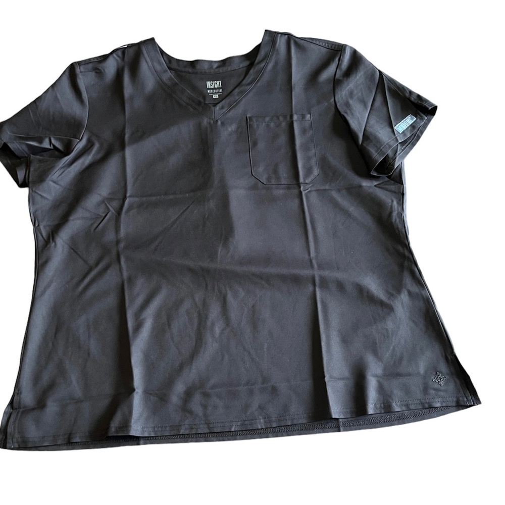 Med Couture XL Black Scrub Top